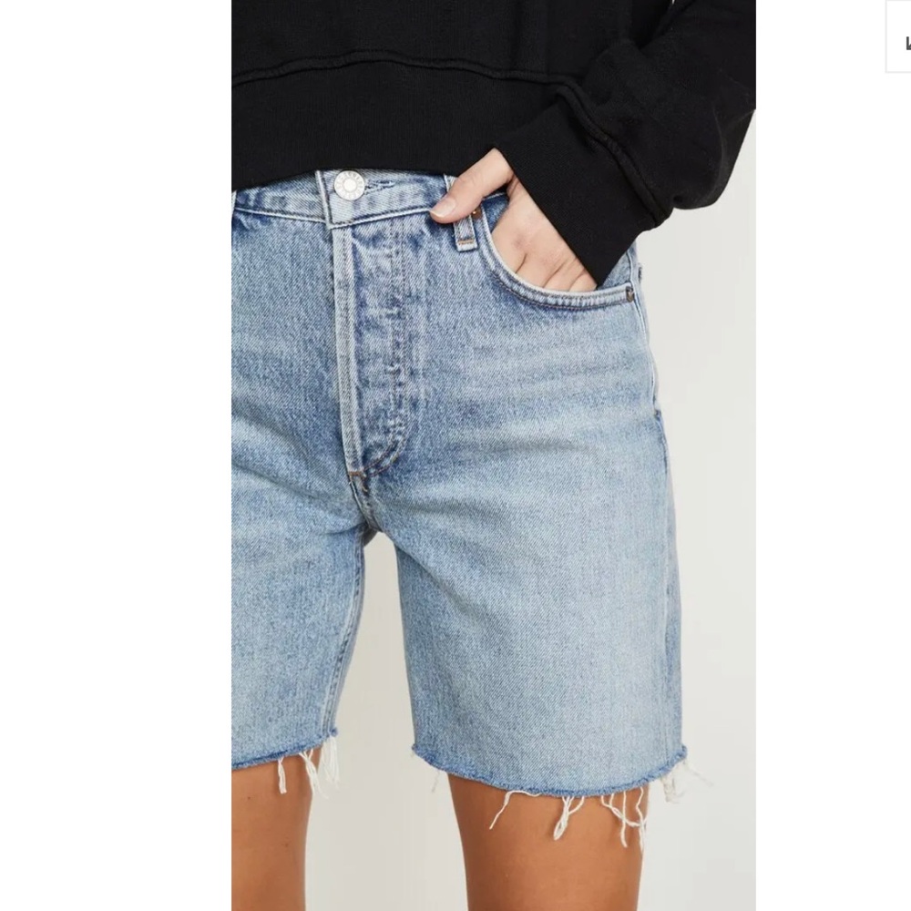 NWT Agolde Rumi Mid Length Shorts - Renewal Wash
